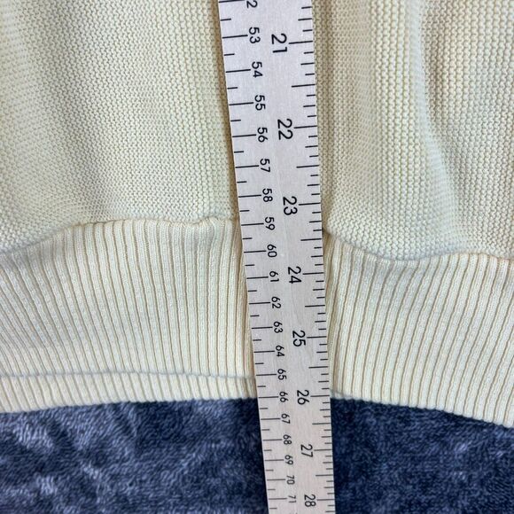 Vtg Arnold Palmer Robert Bruce V-Neck Sweater Light Yellow Men's XL Made In USA - Picture 7 of 11